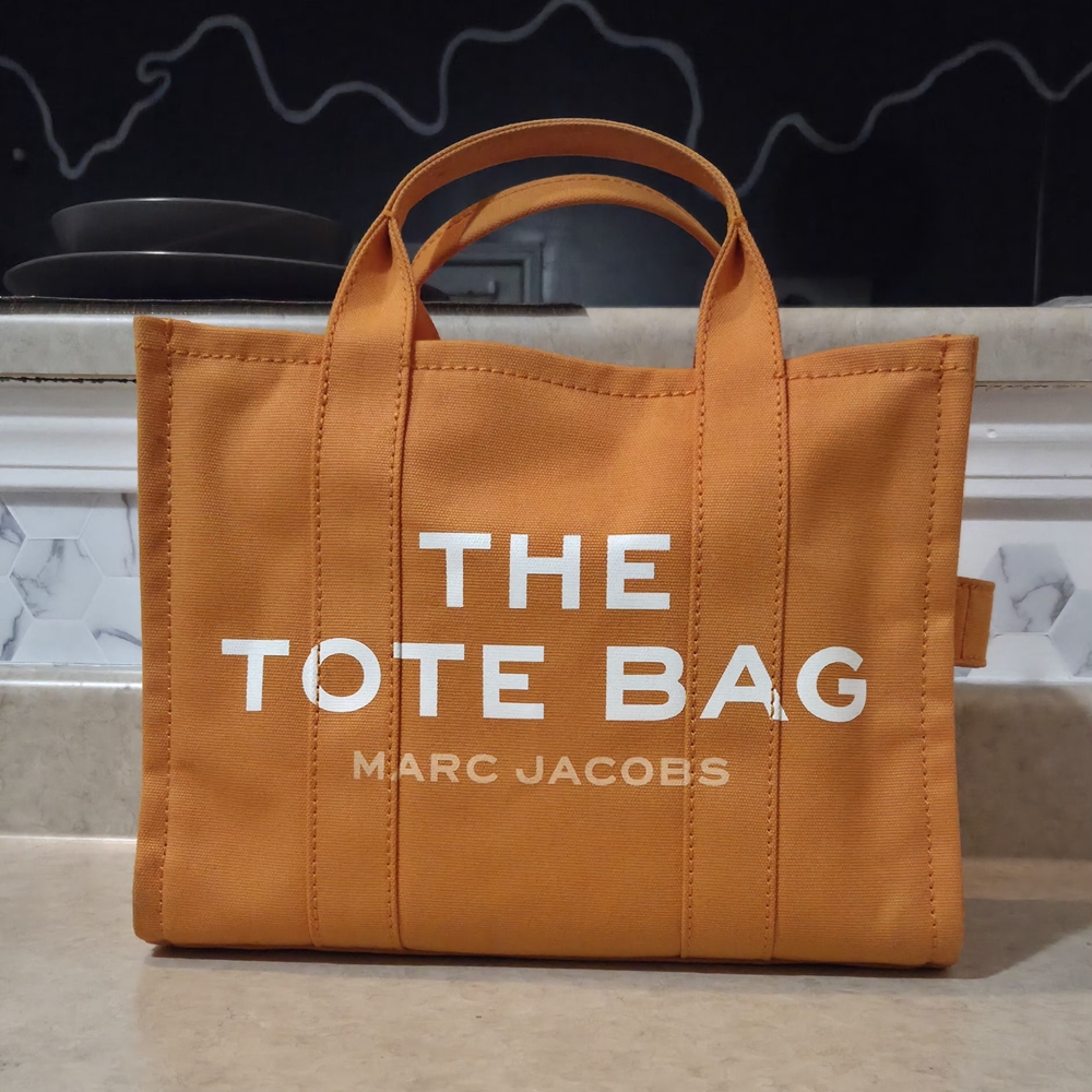Marc Jacobs Vibrant Medium Orange Tote Bag